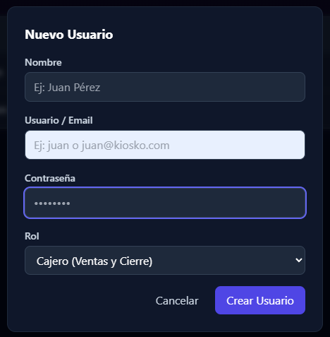 Crear Nuevo Usuario